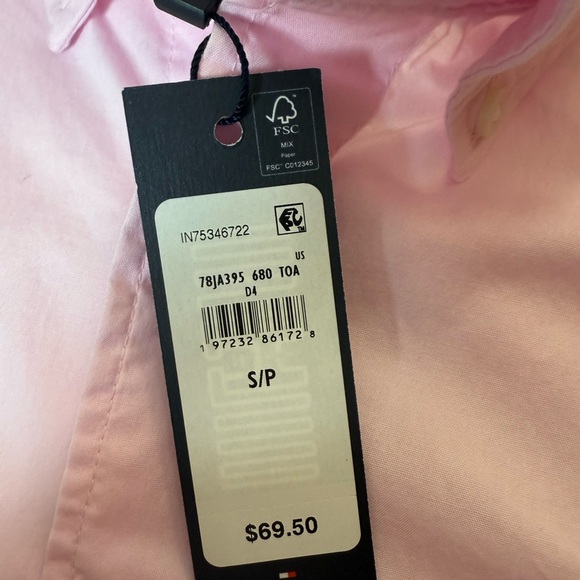 NWT Tommy Hilfiger Light Pink Casual Button Down Shirt - Picture 5 of 11
